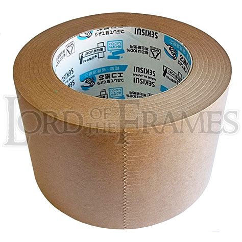 Sekisui Kraft Self Adhesive Paper Tape 75mm X 50m Lord Of The Frames Ltd