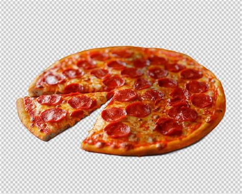 Premium Psd Pepperoni Pizza Isolated