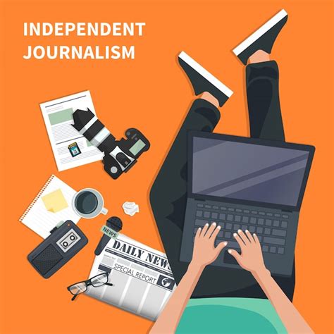 Premium Vector Independent Journalism Flat Icon