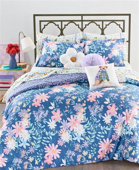 Whim by Martha Stewart Collection Daphne Floral Reversible 3-Pc. King ...