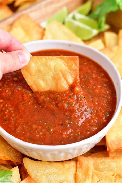 This Easy Homemade Salsa Recipe Is Rich With Flavor A Few Key Ingredients Like Fire Roasted Tom