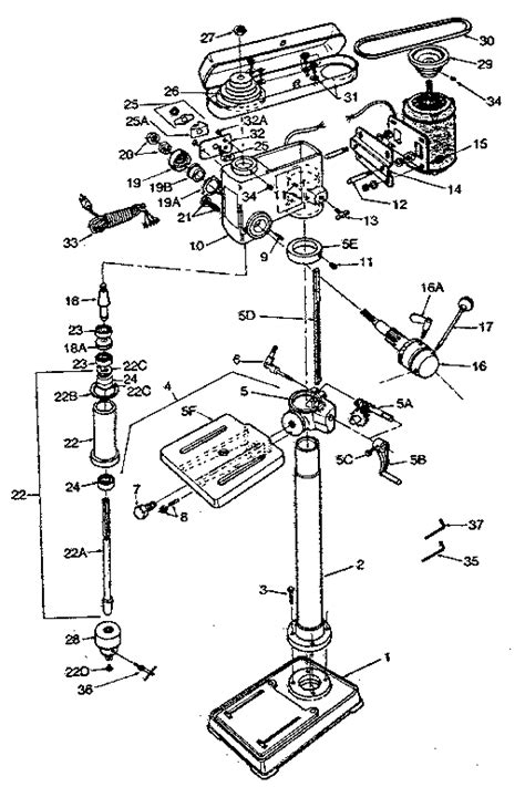 Sears Craftsman Drill Press Parts