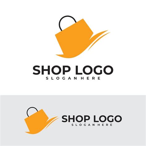 Premium Vector | Shop logo vector design template