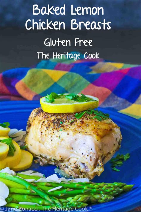 Baked Lemon Chicken Breasts Gluten Free • The Heritage Cook