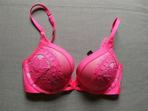 Rare Victoria S Secret Fashion Show Very Sexy Satin Lace Bra 34C Pink Nude EUC EBay
