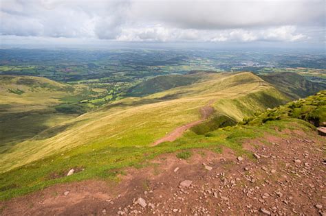 Mountain Landscape Storey Arms Brecon Beacons South Wales Uk Stock ...