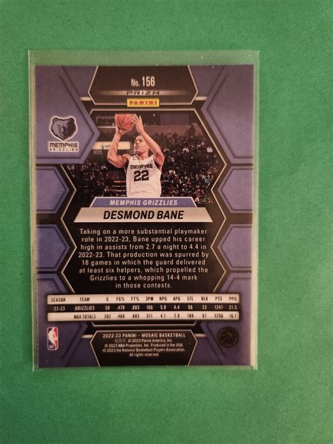 Panini Basketball Mosaic Reactive Blue Prizm Desmond Bane