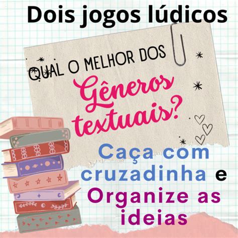 Jogo Dos G Neros Textuais E Descritores Da L Ngua Portuguesa Explore