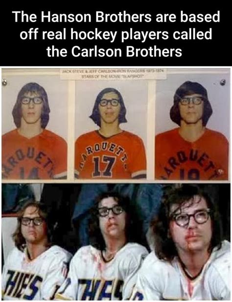 The Hanson Brothers Are Based Off Real Hockey Players Called The