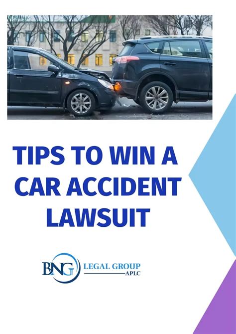 PPT Tips To Win A Car Accident Lawsuit PowerPoint Presentation Free