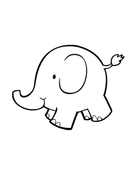 Elephant Outline Drawing at GetDrawings | Free download