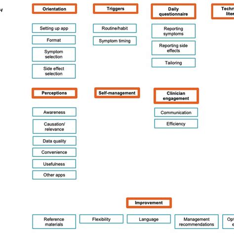 Codes And Themes Generated From The Qualitative Analysis Orange Boxes