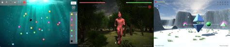 Screen captures of my original composition games: EvoMusic (left ...