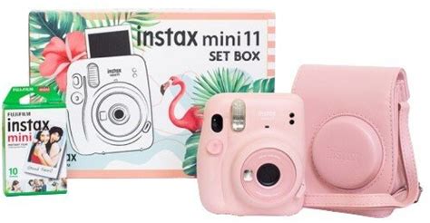 FUJIFILM Instax Mini 11 Różowy Small Bundle Etui Wkład 10 szt