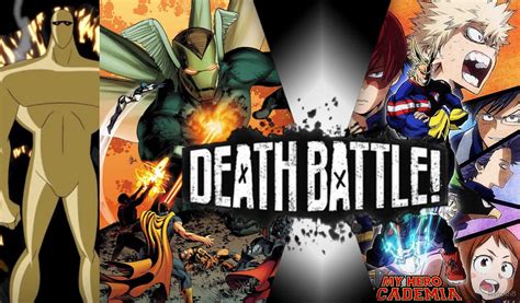 A.M.A.Z.O. & Super Adaptiod vs all of my hero academia (marvel + dc vs
