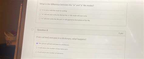 Solved Question Ptsif We Call Len And Pass In A Chegg