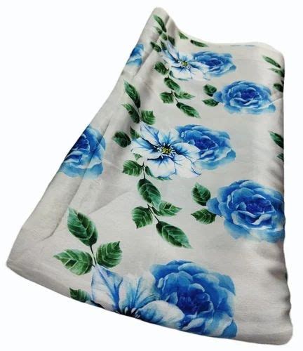 Floral Printed Polyester Satin Fabric At Rs 75meter Polyester Fabric