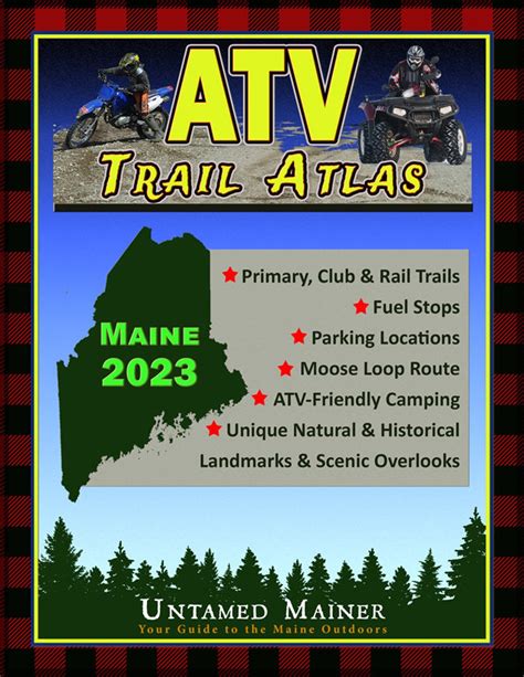 Maine Atv Trail Map Atlas Etsy