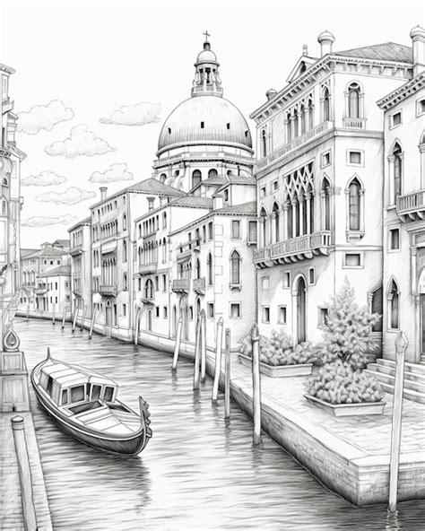 canal drawing pictures