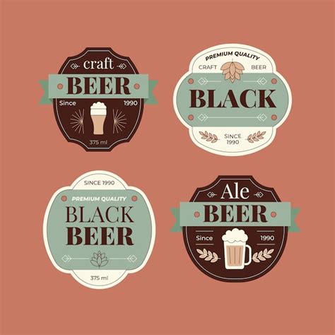 Free Vector Beer Label Design Collection