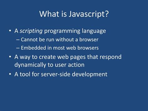 Ppt Javascript Powerpoint Presentation Free Download Id1401784