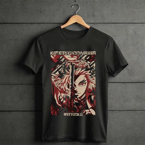 T Shirt Classic Camiseta Demon Slayer Rengoku Em