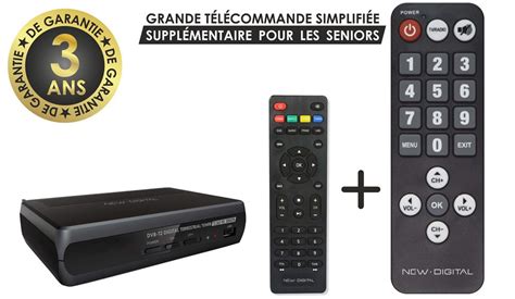 D Codeur Tnt Dvb New Digital T Full Hd Noir D Codeur Tnt Fnac