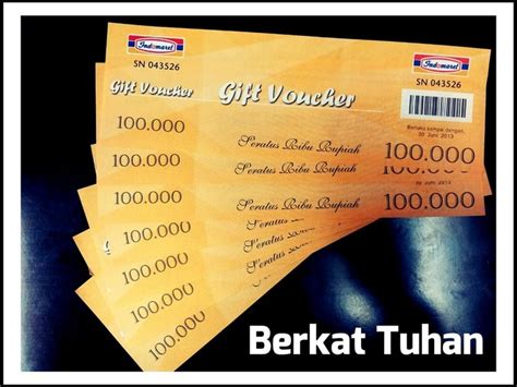 Voucher Indomaret Indonesia Personalized Items Voucher Person