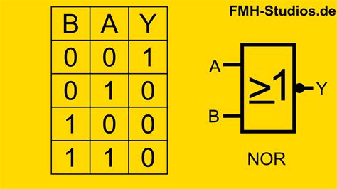 Nor Gatter Transistor Digitaltechnik Einfach Erkl Rt F M H