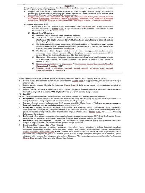 Tata Cara Penulisan Sop Pdf