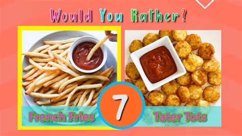 Would You Rather 🍟 Food Edition Brain Break Food Workout Yummy