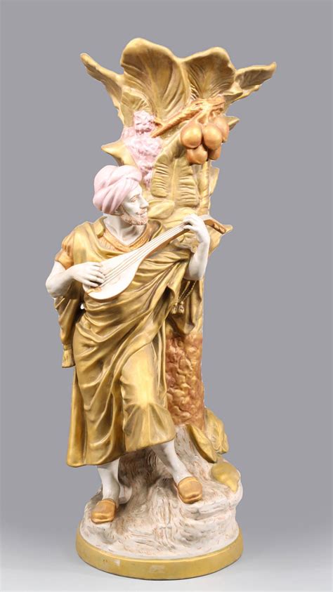 Bid Now LARGE ROYAL DUX PORCELAIN FIGURAL VASE April 2 0123 10 00