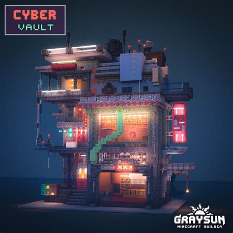 Minecraft Cyberpunk House Cyberpunk House Minecraft Minecraft