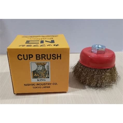 Jual TERMURAH KING SIKAT KAWAT MANGKOK KUNING 3 CUP BRUSH GERINDA