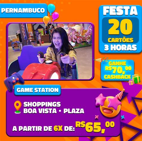 Festa Game Station C Sal O De Festas Por H Shoppings Boa Vista Plaza