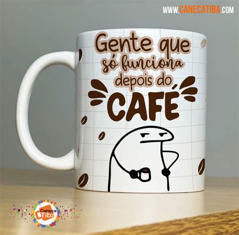 Caneca Flork Gente que só Funciona Depois do Café