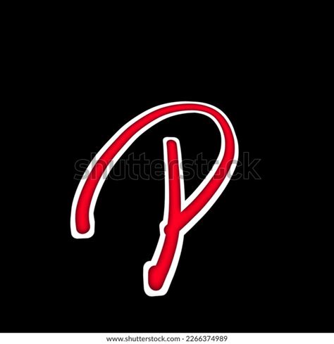 This Handwritten P Letter That Made Stock Illustration 2266374989 ...