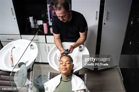 African American Man Washing Hair Photos And Premium High Res Pictures