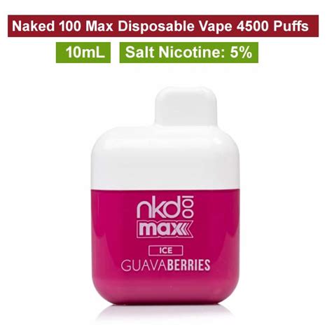 Naked Max Disposable Vape Puffs Naked Max Pods