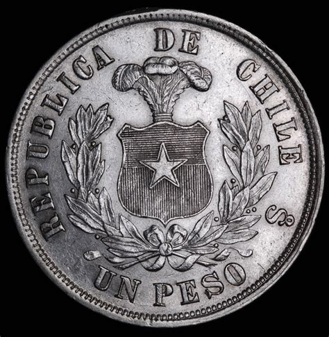 1883 Silver Chile One Peso | Pristine Auction