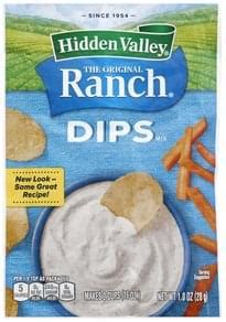 Hidden Valley The Original Ranch Dips Mix - 1 oz, Nutrition Information ...