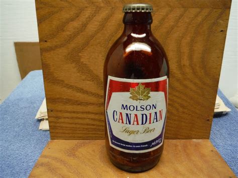 Molson Canadian Lager Beer Steinie Bottle Vintage Ebay