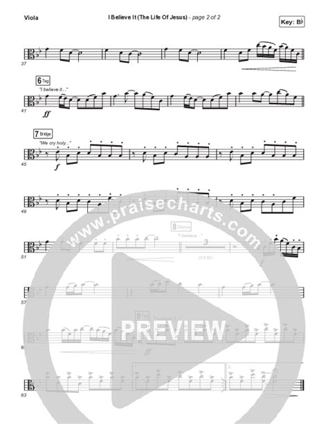 I Believe It The Life Of Jesus Choral Anthem Satb Viola Sheet Music