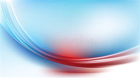 Red Blue White Abstract Wavy Background Stock Vector Illustration Of