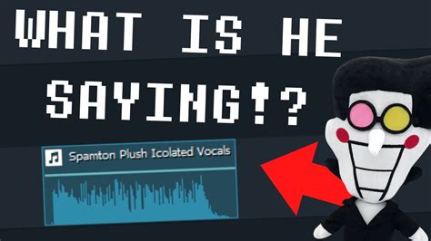 Spamton Plush Secret Voice Line Deltarune Theory Youtube