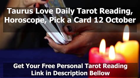 Taurus Love Daily Tarot Reading Horoscope Pick A Card October