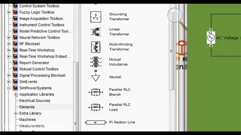 Matlab Simulink Series Rlc Circuit Simpower System Power Gui Youtube