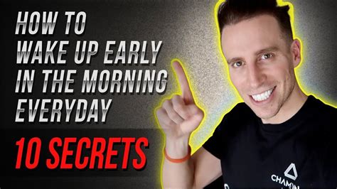 Tips On How To Wake Up Early In The Morning Every Day Ed J C Smith