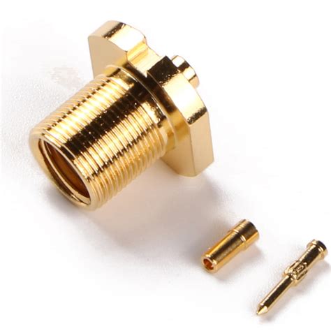 Sma Male Bulkhead Connector Attachment For Flexible Cable Sma