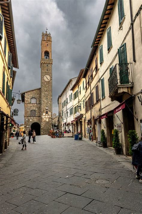 Palazzo Dei Priori In Montalcino Editorial Stock Image Image Of